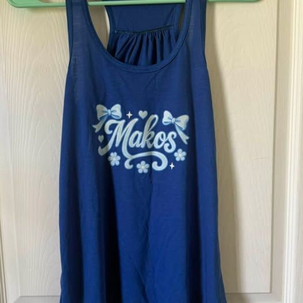 Next Level Apparel Blue Makos Racerback Tank Top
